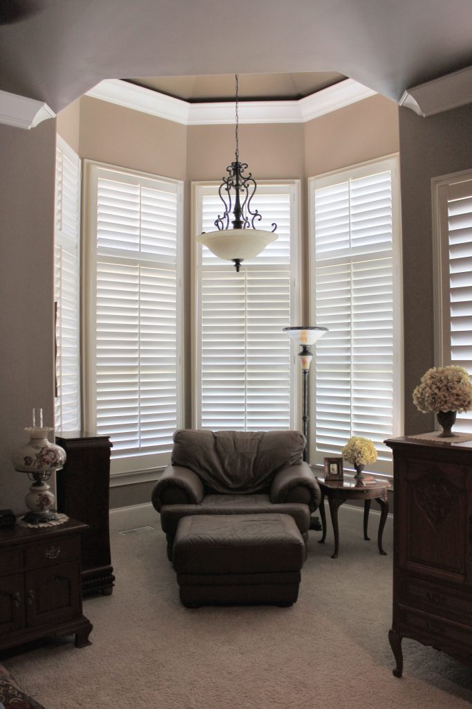 Bay window plantation shutters in Franklin Tennessee